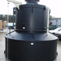 5000 Litre Caustic Storage Tank c/w Bund and Bund Weather Skirt